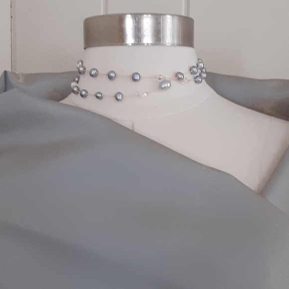 BELSOIE Dress. Strapless. Powder blue. - Picture 12 of 12